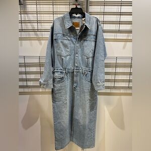 Levi's Premium Blue Denim with Brown Leather Patch